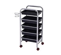 Carrito de Almacenamiento Carritos de Servicio Estante de Almacenamiento Carrito de servicioCarrito de Herramientas Carrito de 5 Niveles con cajones, Carrito con Ruedas para peluquería, Sopo