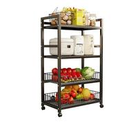 Carrito de almacenamiento de cocina, estante de almacenamiento con ruedas para el hogar, baño, sala de estar, oficina, balcón