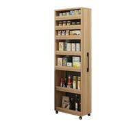 Carrito de almacenamiento delgado, estantería de cocina rodante de 7 niveles, gabinete estrecho independiente con asa y ruedas, organizador versátil para baño, lavandería y espacios pequeños