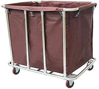 Carrito de Almacenamiento Multifuncional, Carrito de Servicio doméstico, Carrito clasificador de Ropa Resistente con Ruedas para 1 Bolsa, Organizador para el hogar, Hotel y Cuarto de Lavado,