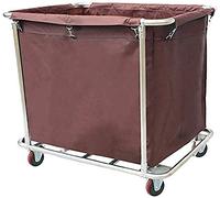 Carrito de Almacenamiento Multifuncional, Carrito de Servicio doméstico, Carrito clasificador de Ropa Resistente con Ruedas para 1 Bolsa, Organizador para el hogar, Hotel y Cuarto de Lavado,