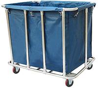 Carrito de Almacenamiento Multifuncional, Carrito de Servicio doméstico, Carrito clasificador de Ropa Resistente con Ruedas para 1 Bolsa, Organizador para el hogar, Hotel y Cuarto de Lavado,