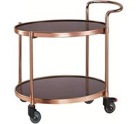 Carrito de Almacenamiento para Bar, Carrito de Servicio para Hotel, Restaurante de Lujo, 90 x 51 x 91 cm, Cocina con 2 estantes, Carrito rodante con 4 Ruedas, Organizador de Almacenamiento d