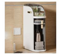 Carrito de almacenamiento rodante delgado de 7 pulgadas: mueble de baño estrecho para espacios reducidos, organizador móvil delgado con ruedas para espacios reducidos y esquinas(2-Tiers large)