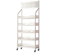 Carrito de aperitivos móvil resistente con ruedas con 15 ganchos, soporte versátil para alimentos, eventos, concesiones, tiendas y cocinas, fácil visualización y organización eficientes de movilidad