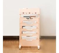 Carrito de archivos rodante con ruedas, estantería alta y estrecha con ruedas bloqueables y estantería móvil de 3 cajones para aula y oficina estudio