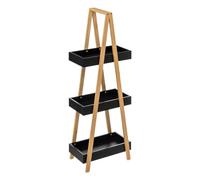 Carrito de baño con 3 niveles Lea negro Five