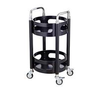 Carrito de bar con asa y estante para vinos, carrito de cocina móvil de metal y madera para entretenimiento, estilo industrial rústico