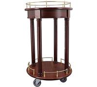 Carrito de bar de lujo de 2 niveles, moderno carrito de bebidas para restaurantes, decoración del hogar y camping, elegante carrito de cocina perfecto para entretenimiento y servicio de bebidas