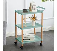 Carrito de cocina rodante de 3 niveles, versátil carrito de servicio para hotel/restaurante, solución de almacenamiento que ahorra espacio, cocina de fácil movilidad