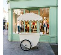 Carrito de comida móvil para helados y bebidas, para mercados, eventos emergentes al aire libre