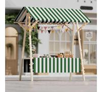 Carrito de comida plegable portátil con ruedas, ideal para vendedores en mercados callejeros, eventos al aire libre y festivales para perros calientes, café, flores y dulces