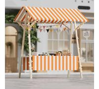Carrito de comida plegable portátil con ruedas, ideal para vendedores en mercados callejeros, eventos al aire libre y festivales para perros calientes, café, flores y dulces