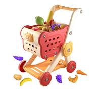 Carrito De Compra Infantil | Juego De Simulación con Cesta De Compras Y Accesorios De Alimentos | Juegos Interactivos De Supermercado para Niños Y Niñas De Todas Las Edades | Juguete Educativo para