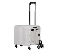 Carrito de Compra Plegable Carrito para Supermercado para Subir Escaleras con Ruedas,Carro para Maletero con Mango telescópico de Aluminio Ajustable,Capacidad 47L