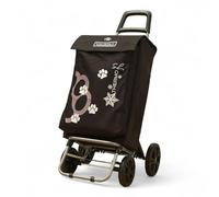 Carrito de Compra Plegable con Térmico, Carro de la Compra 50L,Carros para la Colada,Carro Compra (Super Bolsillo Huella, 4 Ruedas)