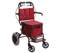 Carrito de compras/andador/carrito plegable, carrito de compras liviano para personas mayores, andador y asiento de descanso adecuado para personas mayores, discapacitados y discapacitados interesant