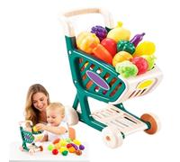 Carrito de compras de juguetes para niños | Carro de la compra para niños en edad preescolar, cumpleaños, vacaciones, citas, apartamento, salón, sala de juegos, casa