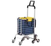 Carrito de compras ligero y plegable de aluminio, carrito de escalada, portátil, para transporte de comestibles, compacto para fácil compra y mudanza de comestibles