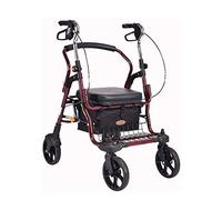 Carrito de compras plegable con asiento y ruedas, para personas mayores, cesta y frenos