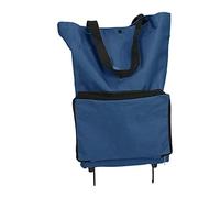 Carrito de Compras Plegable con Ruedas Bolsa de Carrito de Supermercado Oxford Reutilizable Bolsas de Carrito Plegables PortáTiles de Gran Capacidad para Ir de Compras, Viajar, Acampar, Caminar,