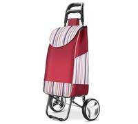 Carrito de compras plegable resistente con ruedas grandes, capacidad de 100 kg, carrito de comestibles para camping, lavandería, jardín, actividades al aire libre, fácil maniobrabilidad