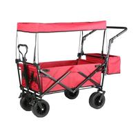 Carrito de compras plegable versátil para pesca en la playa y al aire libre, carrito multifuncional con ruedas giratorias para un fácil transporte, almacenamiento ligero y compacto