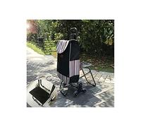 Carrito de Compras portátil, Carrito Plegable con Asiento y 6 Ruedas, utilitario Ligero for Subir escaleras, comestibles, lavandería, Carretilla Personal, Escalera(3)