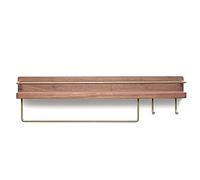 Carrito de ducha de esquina Estante de baño de madera maciza Champú Estante de almacenamiento de cosméticos con gancho Estante para toallas Estantes flotantes Estantes de cocina multifuncionales monta