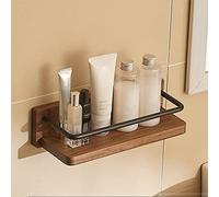 Carrito de Ducha Estante de Baño de Madera Maciza Lavabo de Pared Cosméticos Estante de Almacenamiento Impermeable Dormitorio Multifuncional Cocinas Gabinetes Estante de Toallas Estante de Al