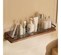 Carrito de Ducha Estante de Baño de Madera Maciza Lavabo de Pared Cosméticos Estante de Almacenamiento Impermeable Dormitorio Multifuncional Cocinas Gabinetes Estante de Toallas Estante de Al
