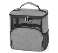 Carrito de Ducha portátil, Carrito de Ducha de Viaje de Gran Capacidad de 10x9x6 con Gancho de Metal, Bolsa de Aseo de Tela Oxford Impermeable para Gimnasio, Viajes y Dormitorio Universitario.