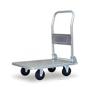 Carrito de empuje plegable resistente con ruedas giratorias de 360°, camión utilitario de acero para un fácil transporte y furia, camión de mano ideal para el hogar, almacén, jardín y uso al aire