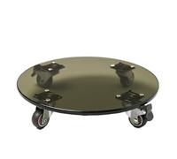 Carrito de flores ajustable de 20 cm y 30 cm con ruedas, soporte para plantas de interior/exterior y elegante carrito para plantas de jardín (ge y gris)