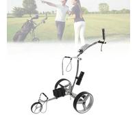 Carrito de golf eléctrico de 3 ruedas, batería recargable con control remoto, altura y velocidad ajustables, plegado rápido, para jugadores de golf adultos