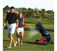 Carrito De Golf Plegable, Carrito De Golf Eléctrico Robótico Inteligente, Con Gesto Inteligente Y Control Remoto, Seguimiento Automático Y Evitación De Peatones, Batería De Larga Duración De 27 Hoyos