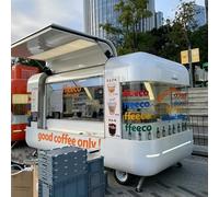Carrito de helado y café móvil para restaurantes y negocios de catering