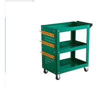 Carrito de herramientas rodante, carrito mecánico de 3 niveles con tablero de clavijas, capacidad de 880 libras con ruedas, ideal para garaje, taller, almacén, taller de reparación