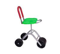 Carrito de jardín con asiento, taburete de jardinería de altura ajustable, patinete rodante para plantar y trabajar al aire libre, herramienta de jardín versátil y ayuda a la movilidad