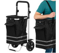 Carrito de la compra 56L con compartimento frigorífico plegable ligeramente e...