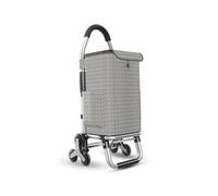 Carrito de la compra de 6 ruedas, bolsa térmica aislada de aluminio de 36 L, patrón a cuadros, carrito plegable para uso diario, ligero y perfecto para comestibles y actividades al aire libre