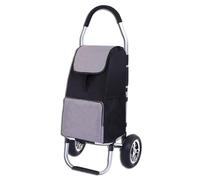 Carrito de la compra ligero y plegable con bolsa impermeable extraíble, ruedas resistentes todo terreno, ideal para acampar y comprar comestibles.