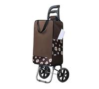 Carrito de la compra plegable 2 en 1, carrito portátil con ruedas, carro de mano ligero para un fácil transporte, ideal para hacer recados de compras y uso al aire libre