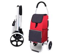 Carrito de la compra plegable, Collapsible Shopping Cart With Removable Bag 2 20cm Silent Wheels 40L 50kg Multicolor(B)