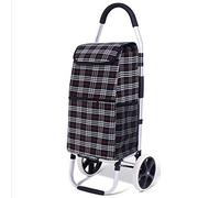 Carrito de la compra plegable con bolsa extraíble, ligero, grande, con ruedas, carrito portátil para comestibles y recados, ideal para compras y uso al aire libre.
