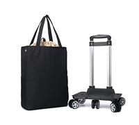Carrito de la compra plegable con ruedas para subir escaleras, marco de aluminio ligero, bolsa térmica aislante, ideal para comestibles y viajes al aire libre