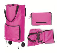 Carrito de la compra plegable de 30 litros con ruedas, portátil, reutilizable, tela Oxford, bolsa de comestibles, carrito de compras fácil y almacenamiento cómodo