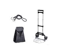 Carrito de la compra plegable de aleación de aluminio, carrito de equipaje portátil para viajes familiares y uso en la oficina, carrito ligero de compras de comestibles