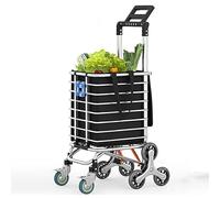 Carrito de la compra plegable para subir escaleras con 8 ruedas, bolsa impermeable extraíble de 45 l, carrito ligero para un fácil transporte (color: A)