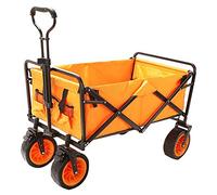 Carrito de la compra plegable portátil con 4 ruedas para camping, pesca, playa, jardín al aire libre, carrito utilitario ligero y duradero para un fácil transporte